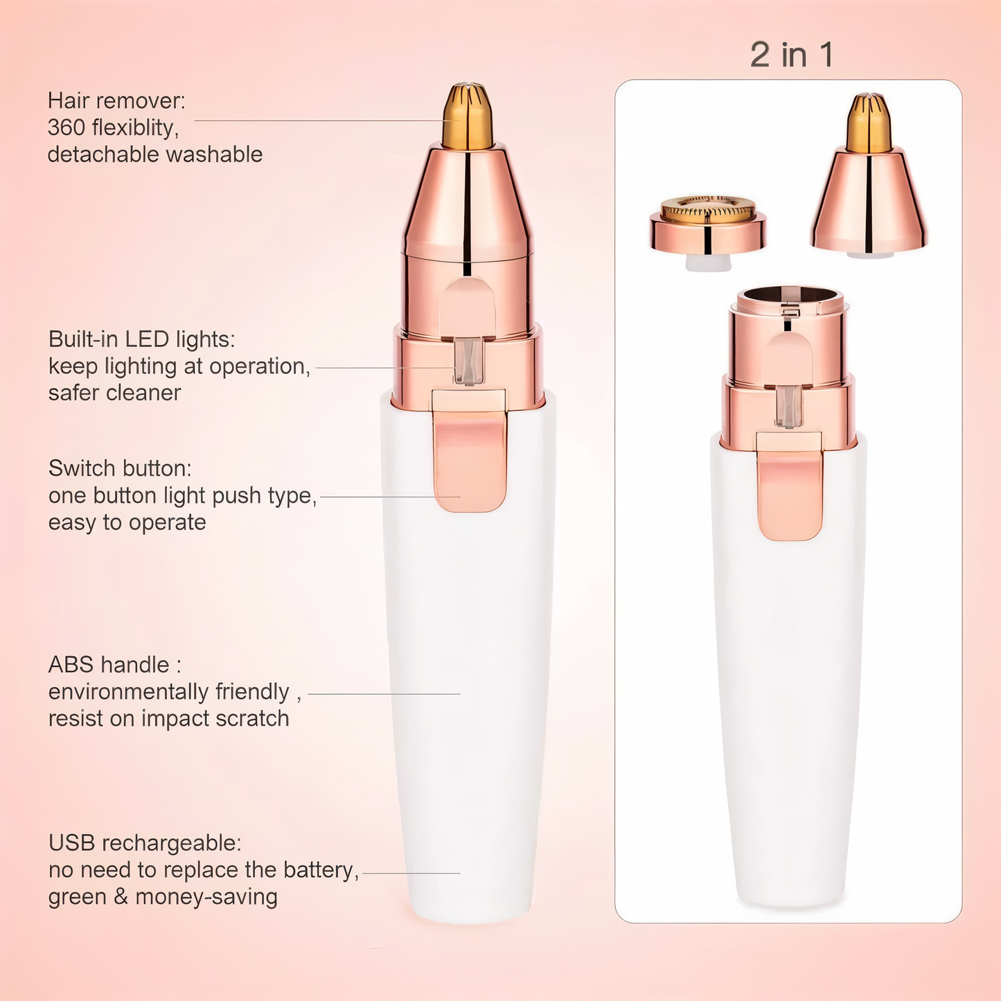 Flawvera 2 in 1 Epilator