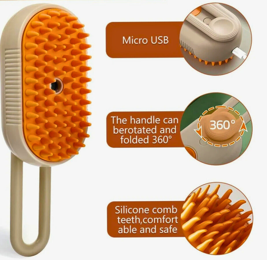 Pet Steam Brush – Fur Mist Pro